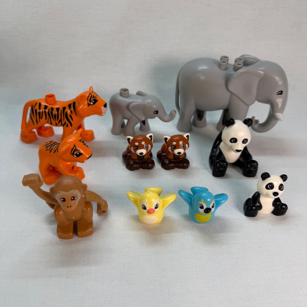 LEGO DUPLO Wild Animals of Asia 10974 Animals Panda Monkey Bird Elephant Tigers - Picture 8 of 8